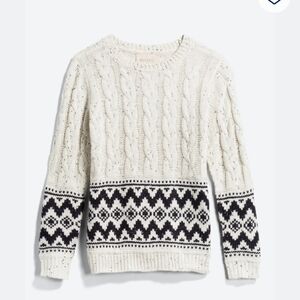 Market & Spruce marled jacquard pullover sweater